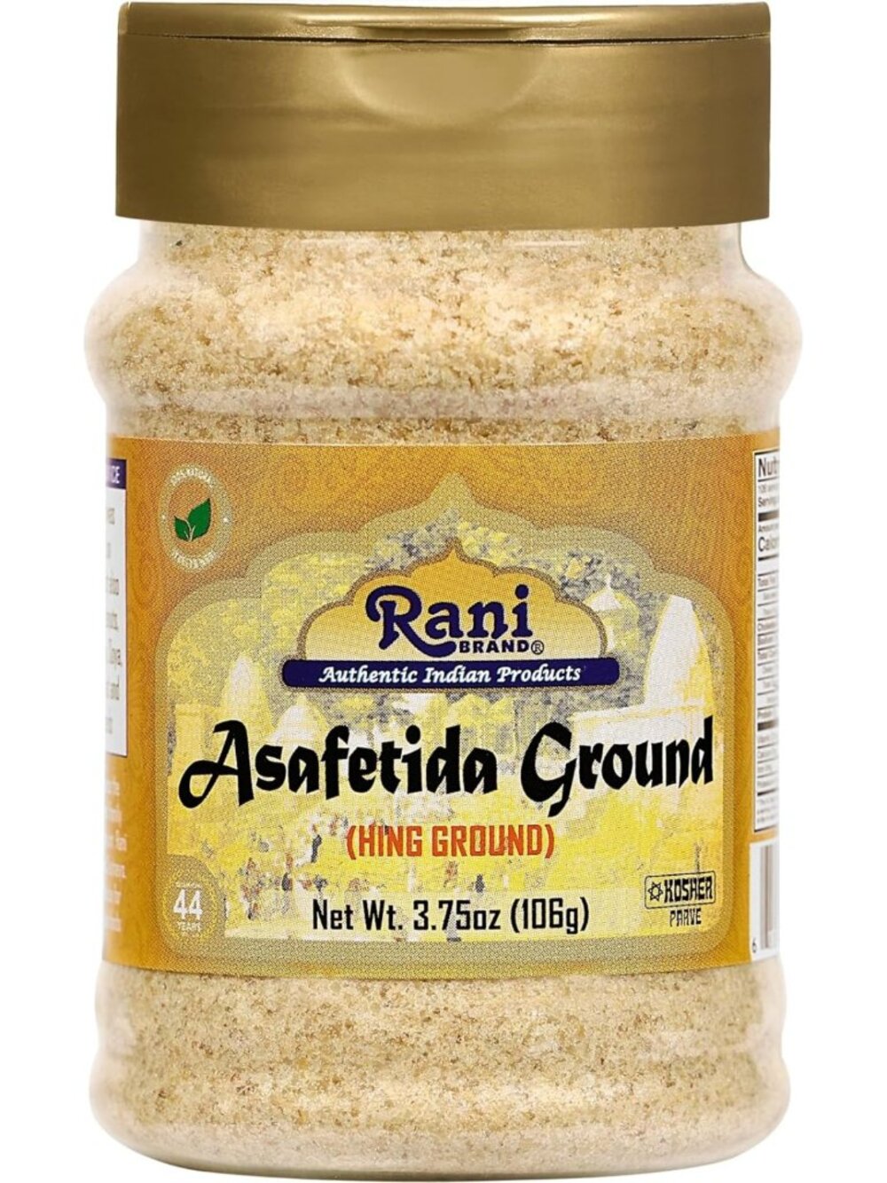 All-Natural Ground Asafetida (Hing) 3.75oz | Vegan, Non-GMO, Salt-Free Spice